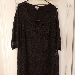 Black Lace Evening Dress